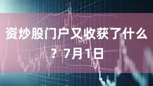 资炒股门户又收获了什么？7月1日